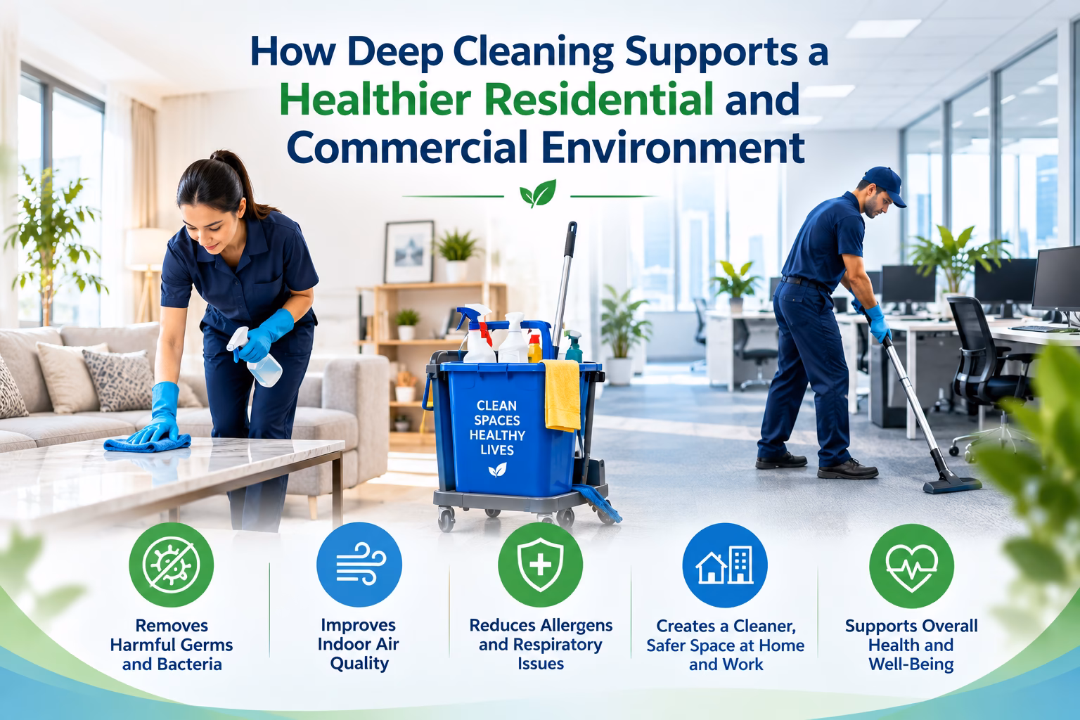 How Deep Cleaning Supports a Healthier Residential and Commercial Environment